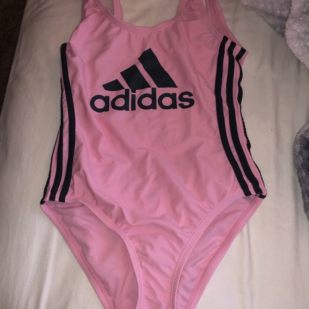 Pink Adidas swimsuit